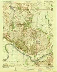 MONROE CITY, IN HISTORICAL MAP GEOPDF 7.