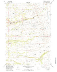 POKER BUTTE, WY HISTORICAL MAP GEOPDF 7.
