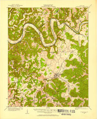 MONTICELLO, KY HISTORICAL MAP GEOPDF 15X