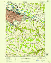 UTICA EAST, NY HISTORICAL MAP GEOPDF 7.5
