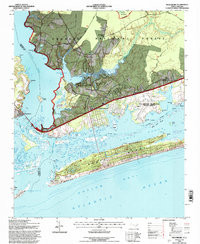 SWANSBORO, NC HISTORICAL MAP GEOPDF 7.5X