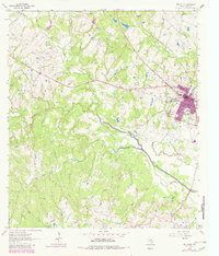 BELLVILLE, TX HISTORICAL MAP GEOPDF 7.5X