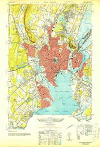 NEW HAVEN, CT HISTORICAL MAP GEOPDF 7.5X