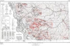 STRUCTURE CONTOUR MAP MONTANA, MT