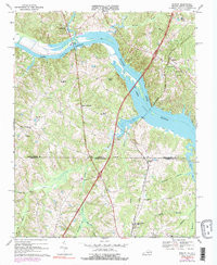 BRACEY, VA-NC HISTORICAL MAP GEOPDF 7.5X