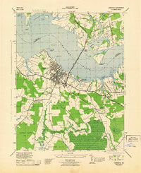 CAMBRIDGE, MD HISTORICAL MAP GEOPDF 7.5X