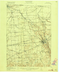 MALONE, NY HISTORICAL MAP GEOPDF 15X15 G