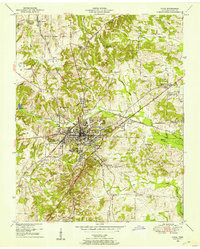 PARIS, TN HISTORICAL MAP GEOPDF 7.5X7.5