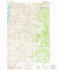 MONROE BUTTE, ID-OR HISTORICAL MAP GEOPD