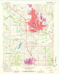 SHAWNEE, OK HISTORICAL MAP GEOPDF 7.5X7.