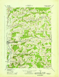 SHERBURNE, NY HISTORICAL MAP GEOPDF 7.5X