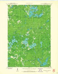 NAMEKAGON LAKE, WI HISTORICAL MAP GEOPDF