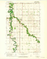 SHELLY, MN-ND HISTORICAL MAP GEOPDF 7.5X