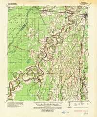 MANGHAM, LA HISTORICAL MAP GEOPDF 15X15