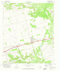 COAHOMA, TX HISTORICAL MAP GEOPDF 7.5X7.