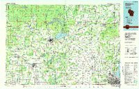 SHAWANO, WI HISTORICAL MAP GEOPDF 30X60