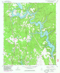 LAKE TUSCALOOSA SOUTH, AL HISTORICAL MAP