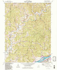 BELMONT, WV-OH HISTORICAL MAP GEOPDF 7.5