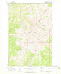 RHODES PEAK, ID-MT HISTORICAL MAP GEOPDF