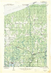 BRULE, WI HISTORICAL MAP GEOPDF 15X15 GR