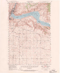 GRAND COULEE DAM, WA HISTORICAL MAP GEOP