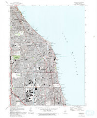 EVANSTON, IL HISTORICAL MAP GEOPDF 7.5X7