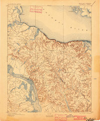 WAKEFIELD, VA-MD HISTORICAL MAP GEOPDF 1