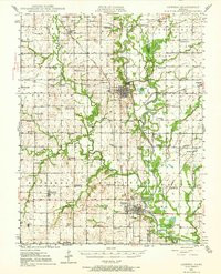 OSWEGO, KS HISTORICAL MAP GEOPDF 15X15 G