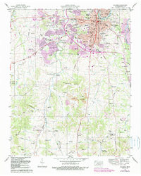 COLUMBIA, TN HISTORICAL MAP GEOPDF 7.5X7