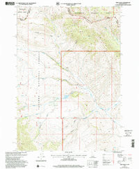 FRITZ PEAK, ID-MT HISTORICAL MAP GEOPDF