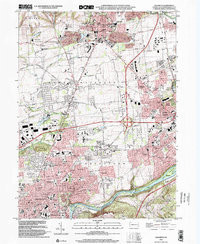NAZARETH, PA HISTORICAL MAP GEOPDF 7.5X7