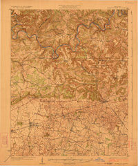 MAMMONTH CAVE, KY HISTORICAL MAP GEOPDF