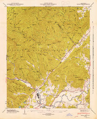 PISGAH FOREST, NC HISTORICAL MAP GEOPDF