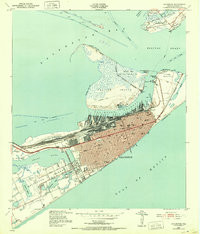 GALVESTON, TX HISTORICAL MAP GEOPDF 7.5X
