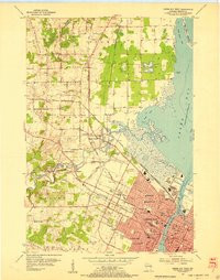 GREEN BAY WEST, WI HISTORICAL MAP GEOPDF