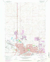 CHEYENNE NORTH, WY HISTORICAL MAP GEOPDF