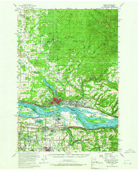 CAMAS, WA-OR HISTORICAL MAP GEOPDF 15X15