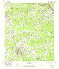 CENTER, TX-LA HISTORICAL MAP GEOPDF 15X1