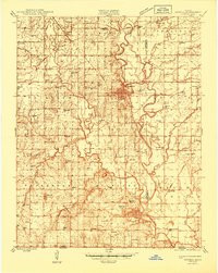OSWEGO, KS HISTORICAL MAP GEOPDF 15X15 G