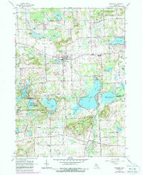 PINCKNEY, MI HISTORICAL MAP GEOPDF 7.5X7