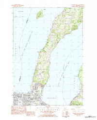 TRAVERSE CITY SE, MI HISTORICAL MAP GEOP