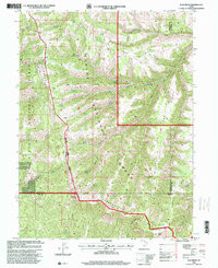 FLAT RIDGE, UT HISTORICAL MAP GEOPDF 7.5