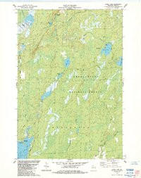 GATES LAKE, WI HISTORICAL MAP GEOPDF 7.5