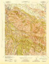 LOS GATOS, CA HISTORICAL MAP GEOPDF 15X1