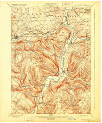 SCHOHARIE, NY HISTORICAL MAP GEOPDF 15X1