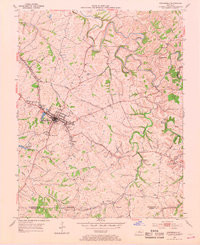 SPRINGFIELD, KY HISTORICAL MAP GEOPDF 7.
