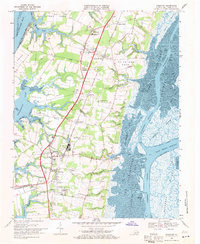 CHERITON, VA HISTORICAL MAP GEOPDF 7.5X7