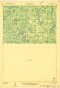 RIB LAKE, WI HISTORICAL MAP GEOPDF 15X15