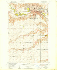 MINOT, ND HISTORICAL MAP GEOPDF 7.5X7.5