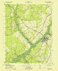 SNOW HILL, MD HISTORICAL MAP GEOPDF 7.5X